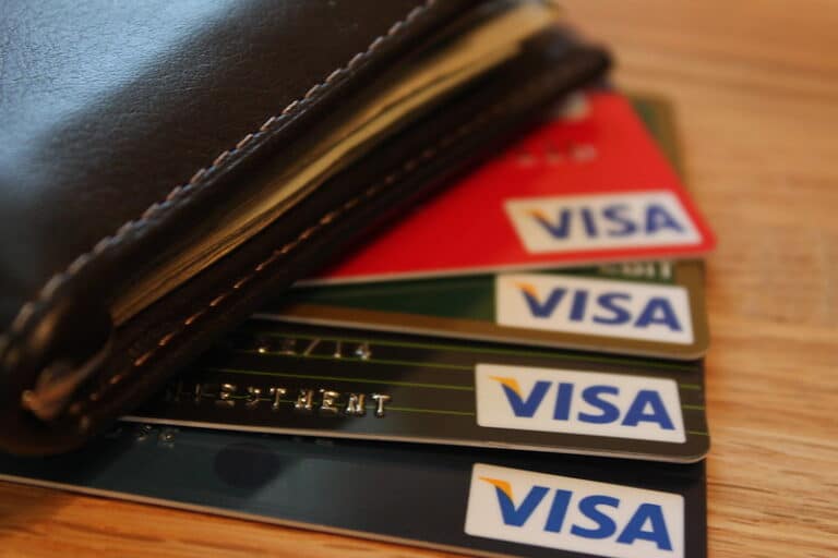 four visa credit cards